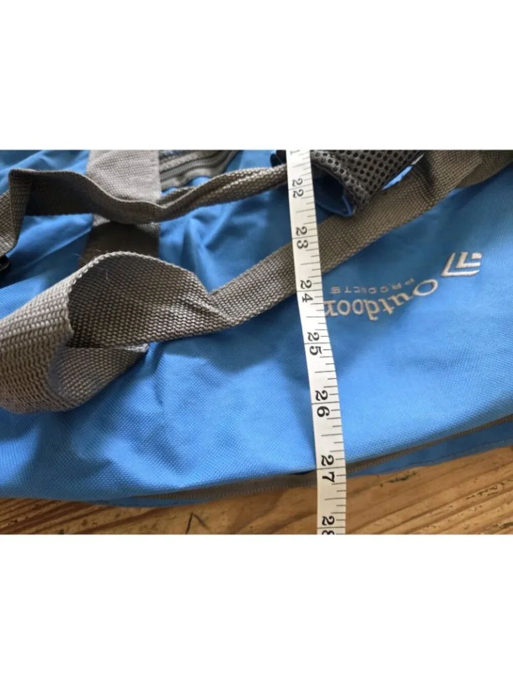 36" Outdoor Products Huge Duffle Bag Blue Durability w Shoulder Strap 36x18x18" - Picture 9 of 10